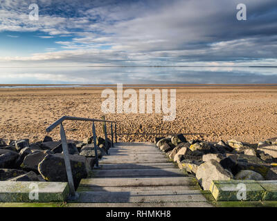 Plage marina à Hjerting mer des wadden à Esbjerg, Danemark Banque D'Images