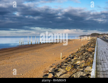 Plage marina à Hjerting mer des wadden Esbjerg, Danemark Banque D'Images