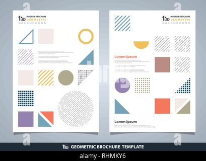 Les motifs abstraits brochure. La conception moderne des éléments géométriques. Espace de travail pour l'art de sms. Vous pouvez utiliser pour une brochure, une affiche, Illustration de Vecteur