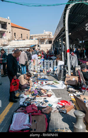 Le marché aux puces dans les ruelles de Jaffa, Tel Aviv, Israël Banque D'Images