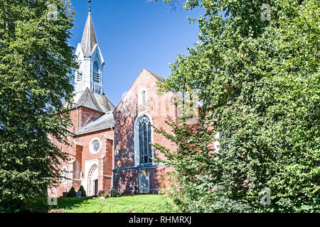 Kotzenbuell (Allemagne, Eiderstedt) : St Nikolai-Church ; St. Nikolai-Kirche Banque D'Images