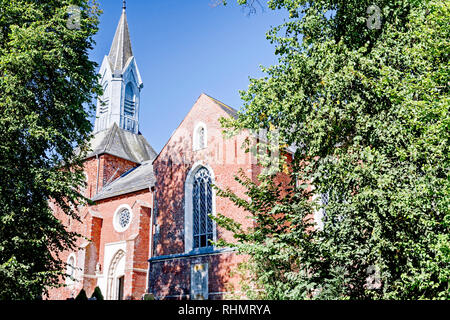 Kotzenbuell (Allemagne, Eiderstedt) : St Nikolai-Church ; St. Nikolai-Kirche Banque D'Images