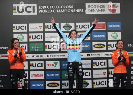 02-02-2019 : WK wielrennen : Veldrijden : Bogense : Sanne Cant : Crédit photos Orange vof/Alamy Live News Banque D'Images