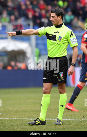 Gênes, Italie. 06Th Feb 2019. Foto LaPresse - Tano Pecoraro03 022019 - Genova (Italia) CalcioGenoa SassuoloCampionato Sport vs di Calcio Serie A TIM 2018/2019 - Stade "Luigi Ferraris"nella foto : manganielloPhoto LaPresse - Tano Pecoraro03 Février 2019 Ville Genova - (Italie) SoccerGenoa SassuoloItalian Sport vs championnat de football Ligue A - 2018/2019 TIM "Luigi Ferraris" Stadiumin la pic : manganiello Crédit : LaPresse/Alamy Live News Banque D'Images