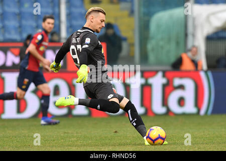 Gênes, Italie. 06Th Feb 2019. Foto LaPresse - Tano Pecoraro03 022019 - Genova (Italia) CalcioGenoa SassuoloCampionato Sport vs di Calcio Serie A TIM 2018/2019 - Stade "Luigi Ferraris"nella foto : Radu andreiPhoto LaPresse - Tano Pecoraro03 Février 2019 Ville Genova - (Italie) SoccerGenoa SassuoloItalian Sport vs championnat de football Ligue A - 2018/2019 TIM "Luigi Ferraris" Stadiumin la pic : Radu andrei Crédit : LaPresse/Alamy Live News Banque D'Images