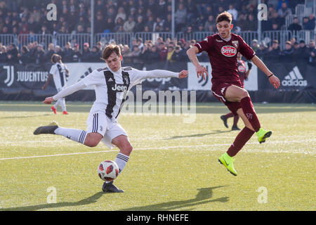 Turin, Italie. 06Th Feb 2019. Foto LaPresse - Mauro Ujetto 03022019 ( Torino Italia) Sport 4^ giornata di ritorno campionato de moins de 17 ans. JUVENTUS - TORINO FC Nella foto : Mirco Lipari (Juventus) Photo LaPresse - Mauro Ujetto 03-02-2019 Torino (Italie), la Juventus - TORINO FC17 Catégorie : Crédit LaPresse/Alamy Live News Banque D'Images