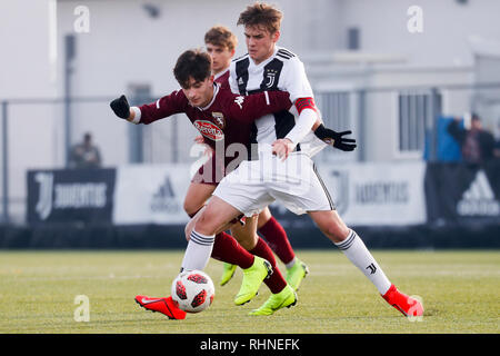 Turin, Italie. 06Th Feb 2019. Foto LaPresse - Mauro Ujetto 03022019 ( Torino Italia) Sport 4^ giornata di ritorno campionato de moins de 17 ans. JUVENTUS - TORINO FC Nella foto : Michael Brentan (juventus) Photo LaPresse - Mauro Ujetto 03-02-2019 Torino (Italie), la Juventus - TORINO FC17 Catégorie : Crédit LaPresse/Alamy Live News Banque D'Images