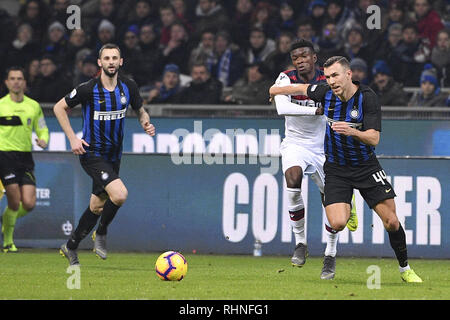 Milan, Italie. 06Th Feb 2019. Foto Mattia Ozbot - LaPresse 03 febbraio 2019 Milano, ITALIA sport calcio Inter vs Bologna - Campionato di Calcio Serie A TIM 2018/2019 - Stadio San Siro Nella foto : Ivan Perisic (Internazionale FC) ; Photo Mattia Ozbot - LaPresse 03 Février 2019 Milan, Italie Bologne vs Inter Football Sport - football italien Serie A TIM 2018/2019 - San Siro dans le pic : Ivan Perisic (Internazionale FC) ; Crédit : LaPresse/Alamy Live News Banque D'Images