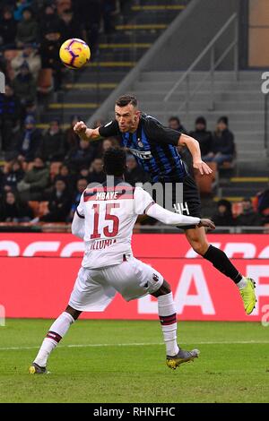 Milan, Italie. 06Th Feb 2019. Foto Mattia Ozbot - LaPresse 03 febbraio 2019 Milano, ITALIA sport calcio Inter vs Bologna - Campionato di Calcio Serie A TIM 2018/2019 - Stadio San Siro Nella foto : Ivan Perisic (Internazionale FC) ; Photo Mattia Ozbot - LaPresse 03 Février 2019 Milan, Italie Bologne vs Inter Football Sport - football italien Serie A TIM 2018/2019 - San Siro dans le pic : Ivan Perisic (Internazionale FC) ; Crédit : LaPresse/Alamy Live News Banque D'Images