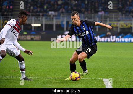 Milan, Italie. 06Th Feb 2019. Foto Mattia Ozbot - LaPresse 03 febbraio 2019 Milano, ITALIA sport calcio Inter vs Bologna - Campionato di Calcio Serie A TIM 2018/2019 - Stadio San Siro Nella foto : Ivan Perisic (Internazionale FC) ; Photo Mattia Ozbot - LaPresse 03 Février 2019 Milan, Italie Bologne vs Inter Football Sport - football italien Serie A TIM 2018/2019 - San Siro dans le pic : Ivan Perisic (Internazionale FC) ; Crédit : LaPresse/Alamy Live News Banque D'Images