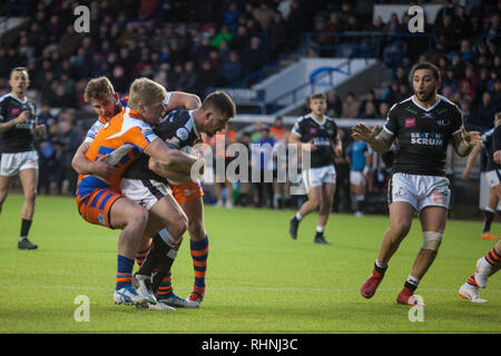 Widnes, UK. 06Th Feb 2019. Widnes Vikings vs Halifax RLFC 3 Février 2019 Crédit : Stuart Hough/Alamy Live News Banque D'Images