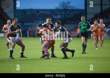 Widnes, UK. 06Th Feb 2019. Widnes Vikings vs Halifax RLFC 3 Février 2019 Crédit : Stuart Hough/Alamy Live News Banque D'Images