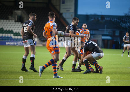 Widnes, UK. 06Th Feb 2019. Widnes Vikings vs Halifax RLFC 3 Février 2019 Crédit : Stuart Hough/Alamy Live News Banque D'Images