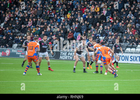 Widnes, UK. 06Th Feb 2019. Widnes Vikings vs Halifax RLFC 3 Février 2019 Crédit : Stuart Hough/Alamy Live News Banque D'Images