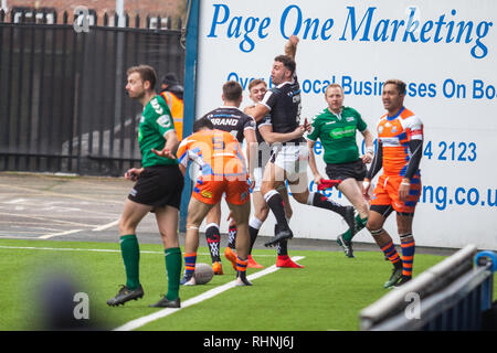 Widnes, UK. 06Th Feb 2019. Widnes Vikings vs Halifax RLFC 3 Février 2019 Crédit : Stuart Hough/Alamy Live News Banque D'Images