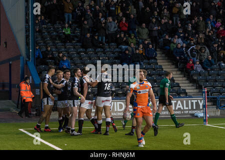 Widnes, UK. 06Th Feb 2019. Widnes Vikings vs Halifax RLFC 3 Février 2019 Crédit : Stuart Hough/Alamy Live News Banque D'Images