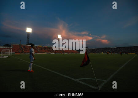 L'UIT, Sao Paulo, Brésil. 06Th Feb 2019. ITUANO X SANTOS - Novelli stade au cours Junior match entre Ituano et Santos, valable pour le 5e tour du championnat Paulista 2019, tenue à la Novelli Stade Junior à l'UIT, SP. (Photo : Ricardo Moreira/Fotoarena) Crédit : Foto Arena LTDA/Alamy Live News Banque D'Images