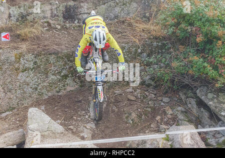 Eric Miguel Perez pendant le procès de l'Espagne, le championnat de course en Becerril de la Sierra (Madrid - Espagne), le 21 octobre 2018 Banque D'Images