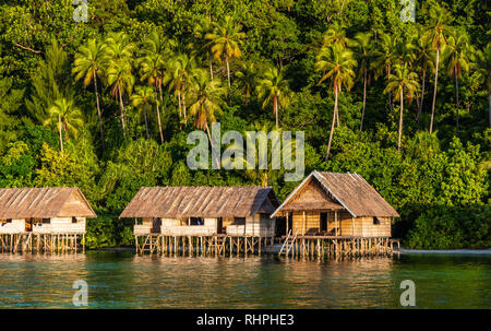 Kri Eco Resort sur les îles Raja Ampat en Indonésie Banque D'Images