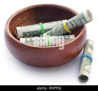 En dollars américains, symbolisé comme produit alimentaire Banque D'Images