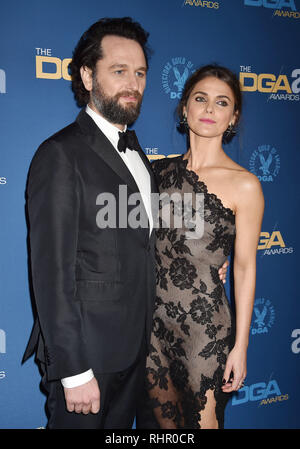 HOLLYWOOD, CA - le 02 février : Matthew Rhys (L) et Keri Russell assister à la 71e assemblée annuelle Directors Guild Of America Awards au Ray Dolby Ballroom au H Banque D'Images