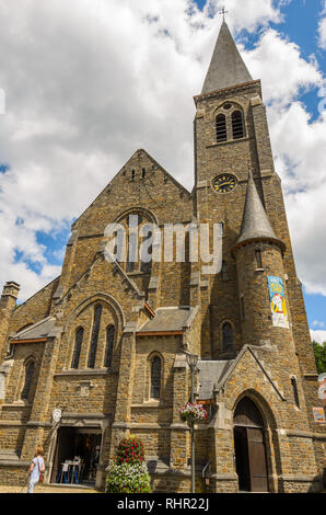 Église de Saint Nicholas, La Roche en Ardenne, Belgique. Banque D'Images