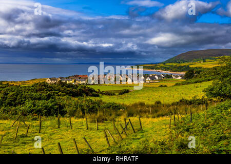 Village pittoresque de Helmsdale à la côte atlantique en Ecosse Banque D'Images