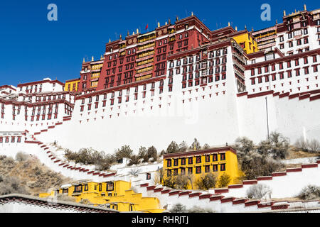 Palais du Potala, Lhassa, dans la région autonome du Tibet Banque D'Images