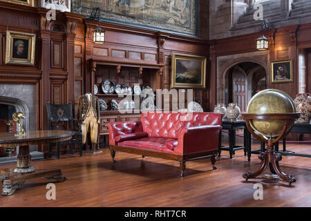 Cross Hall, Château de Bamburgh, Northumberland, Angleterre Banque D'Images