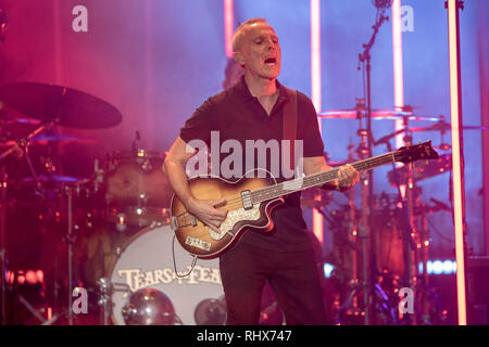 Brighton, UK. Feb, 2019 4. Curt Smith de Tears for Fears effectuant du Brighton Centre. Crédit : Jason Richardson/Alamy Live News Banque D'Images