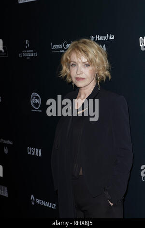 Paris, France. Feb, 2019 4. Fanny Cottençon assiste à la 14e cérémonie de remise des globes de cristal à la salle Wagram le 4 février 2019 à Paris, France. Credit : Bernard Menigault/Alamy Live News Banque D'Images