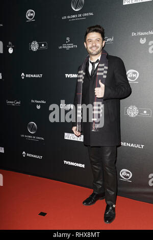 Paris, France. Feb, 2019 4. Guest assiste à la 14e cérémonie de globes de cristal à la salle Wagram le 4 février 2019 à Paris, France. Credit : Bernard Menigault/Alamy Live News Banque D'Images