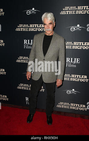 Hollywood, CA, USA. Feb, 2019 4. 4 février 2019 - Hollywood, Californie - Sam Elliott. Films RLJE' ''l'homme qui a tué Hitler et puis Bigfoot'' Premiere tenue au ArcLight Hollywood. Crédit photo : Faye Sadou/AdMedia Crédit : Faye Sadou/AdMedia/ZUMA/Alamy Fil Live News Banque D'Images