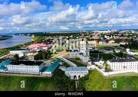 Tobolsk, Russie - le 15 juillet 2016 : vue aérienne sur le Kremlin. Tyumen region Banque D'Images