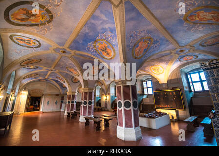 Palais de Varsovie. À l'intérieur de l'intérieur de Château Royal. Le palais est un monument historique et est un UNESCO World Heritage site en Pologne. Banque D'Images