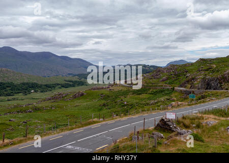 Macgillycuddy Reeks de Molls Gap, comté de Kerry, Irlande Banque D'Images