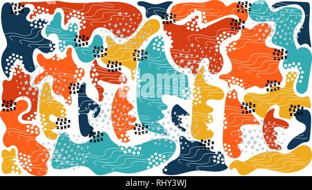 Résumé fond lumineux composé de formes et de couleur plus de détails Illustration de Vecteur