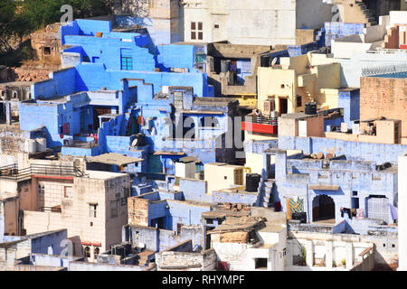 Jodhpur, ville bleue, Rajasthan, Inde Banque D'Images