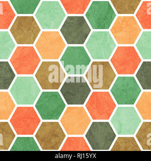 Un modèle numérique multicolore transparente géométrique - lorsqu'il est répété la tuile fait un modèle homogène. Banque D'Images