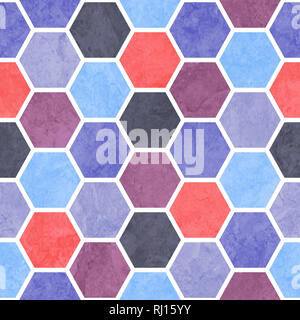 Un modèle numérique multicolore transparente géométrique - lorsqu'il est répété la tuile fait un modèle homogène. Banque D'Images