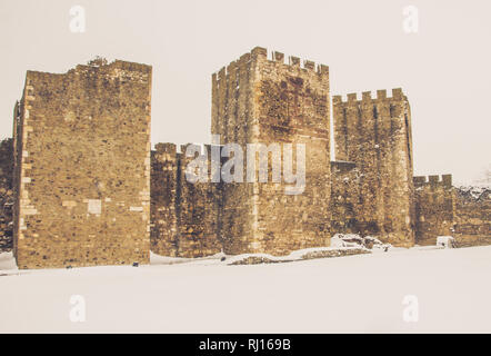 Forteresse médiévale et mur de défense, Smederevo, Serbie Banque D'Images