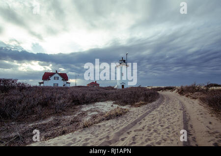 Race Point Lighthouse à Cape Cod National Seashore Banque D'Images