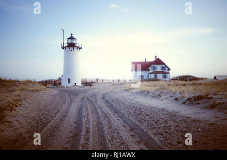 Race Point Lighthouse à Cape Cod National Seashore Banque D'Images