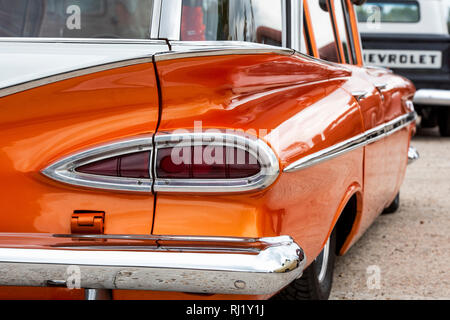 1959 parkwood Chevrolet station wagon à un american car show. UK Banque D'Images