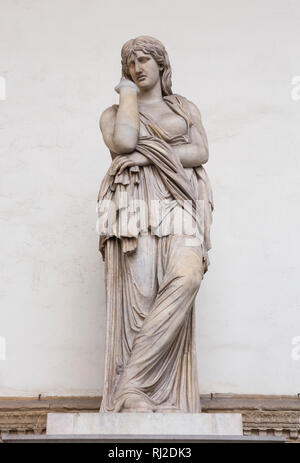 Statue en marbre de Thusnelda dans la Loggia dei Lanzi, Florence, Italie. Banque D'Images