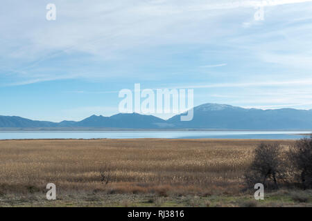 Acıgol est un lac dans le centre de la Turquie, Région Égéenne dans un bassin endoréique à la jonction. Banque D'Images