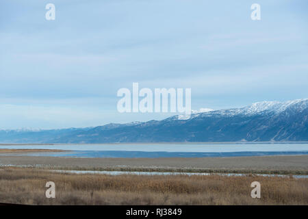 Acıgol est un lac dans le centre de la Turquie, Région Égéenne dans un bassin endoréique à la jonction. Banque D'Images