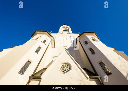 Église paroissiale Maria Himmelfahrt, Bad Toelz, Bad Tolz, Upper Bavaria, Bavaria, Germany Banque D'Images