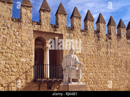 Monument d'Averroès, Cordoue, Espagne Banque D'Images