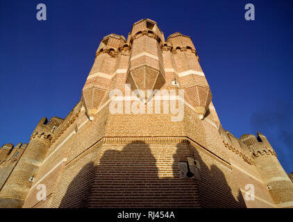 Le Château, Coca, Segovia, Espagne, Banque D'Images